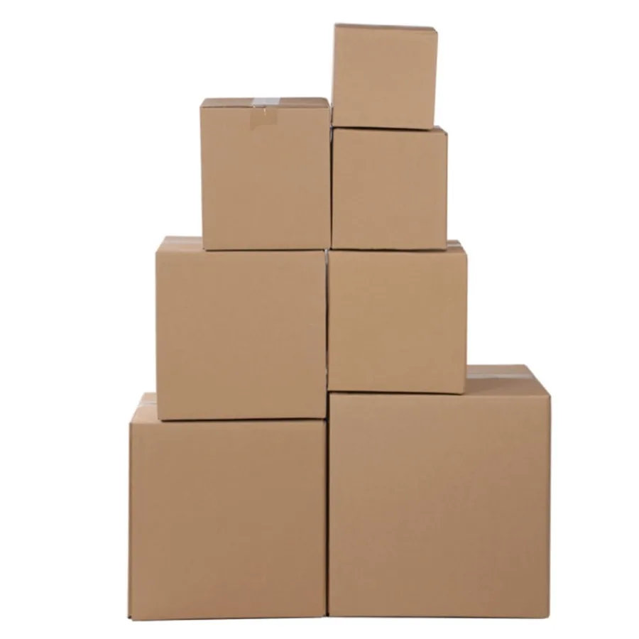 

100 Corrugated Paper Boxes Yellow 4x4x4in/101010cm Ideal for Packaging Supplies Shipping Storage and Organizing in Home Office