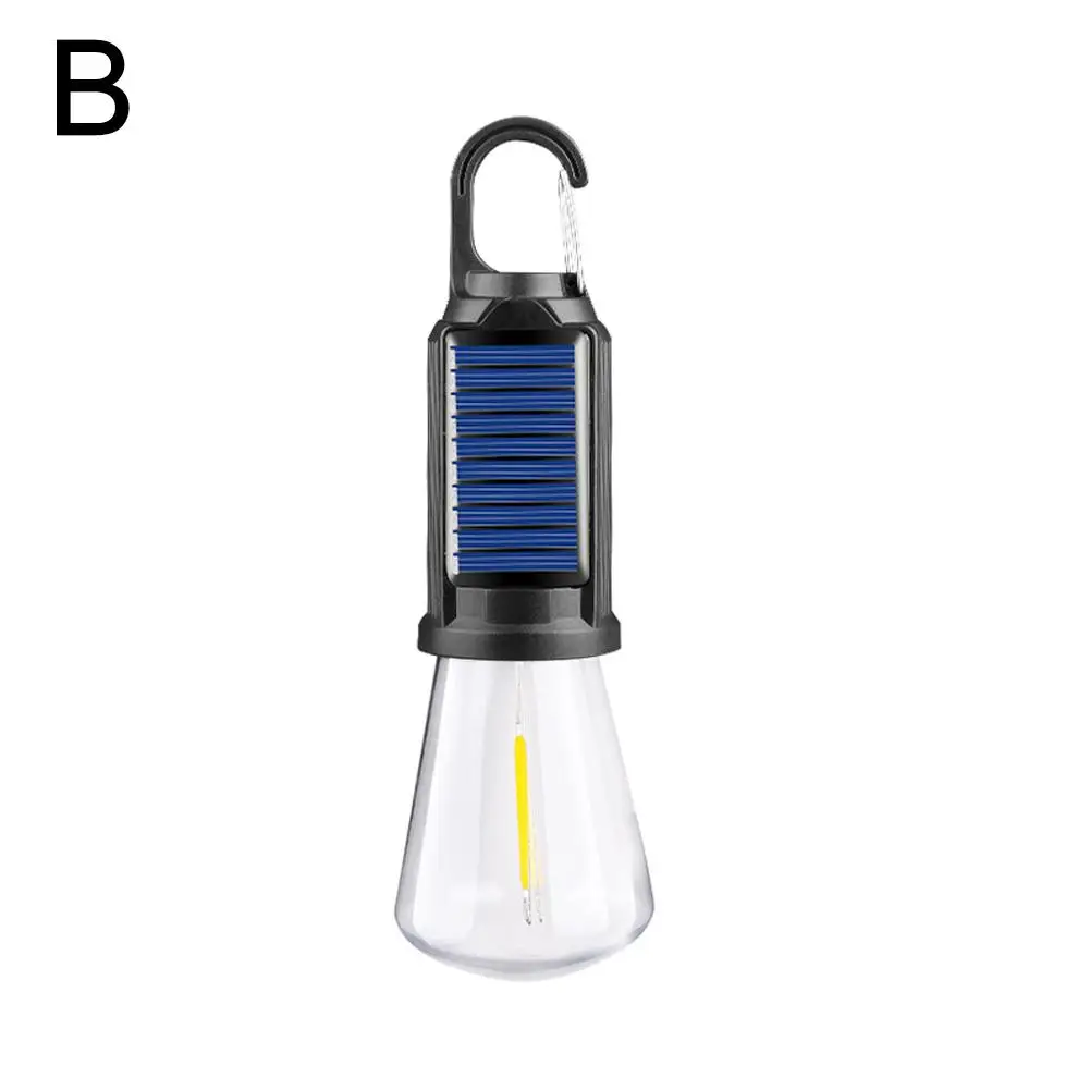 屋外タイプ C 充電/太陽光発電 LED ランプ電球高輝度非常灯フックアップキャンプ釣りポータブルランタン