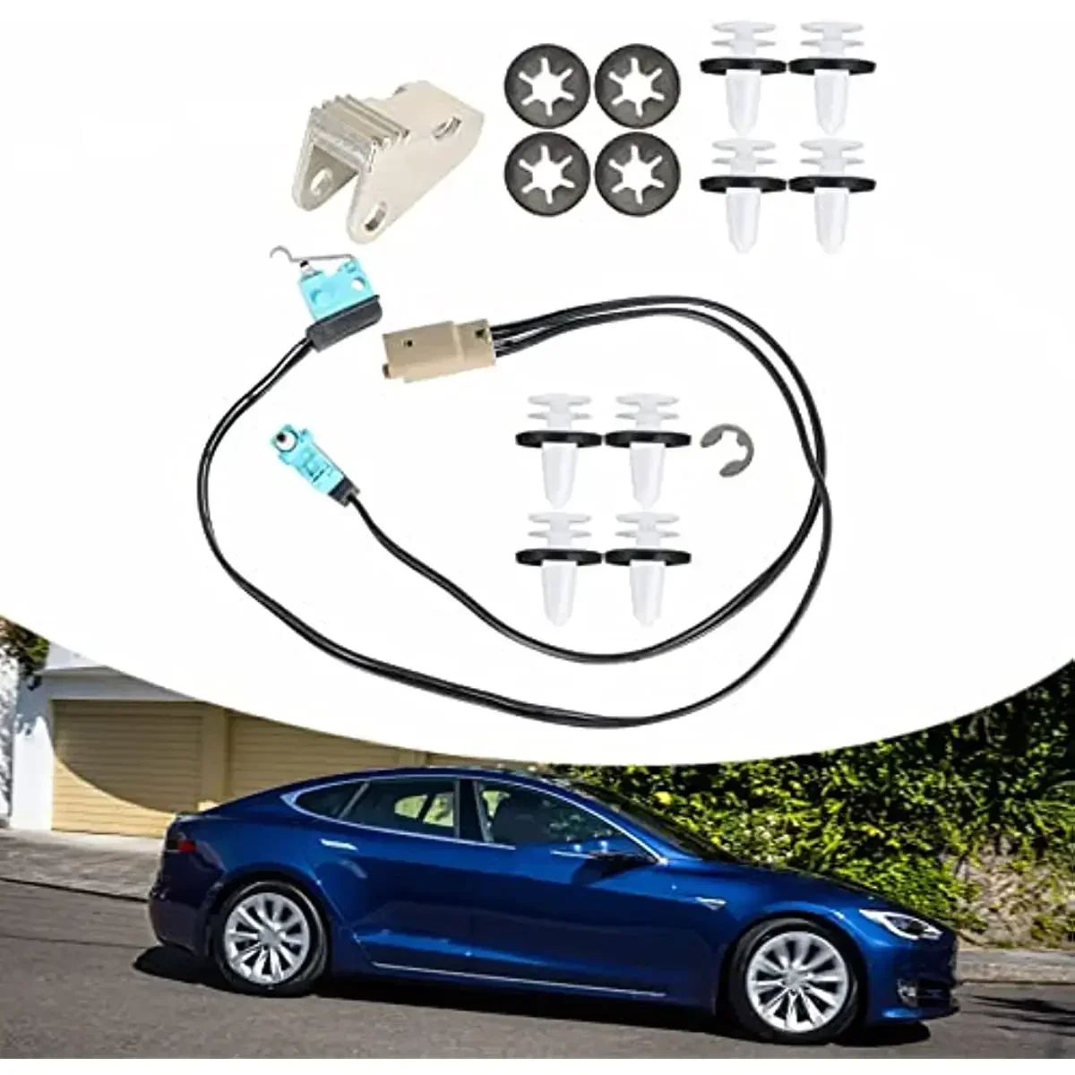 Tesla Model S 2012-2020  Door Handle  Kit Stainless Upgrade Microswitch Wiring Harness  104284500A 104284500B 101600900C