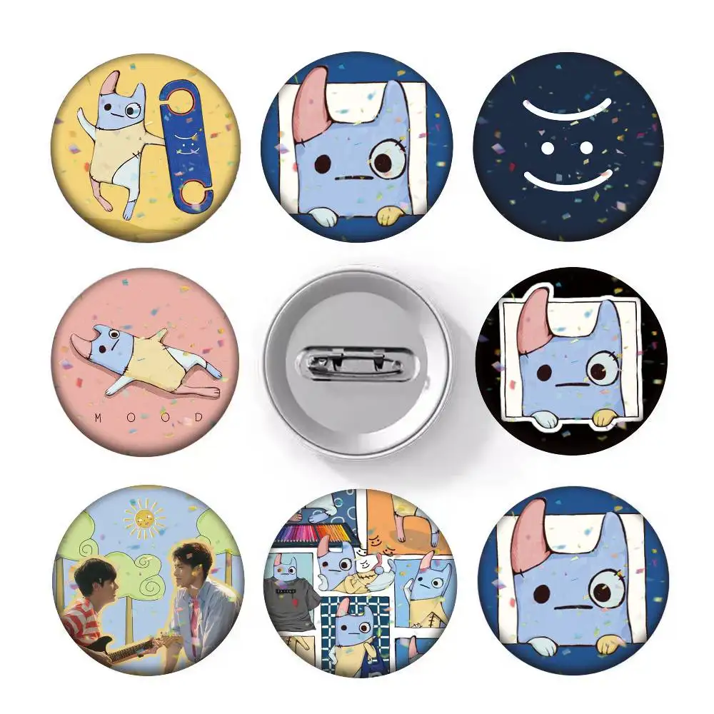 Bad Buddy BL Thailand TV Nong Nao  25 32 44 58 75mm Badges Personalized Round Brooches Pins Accessory Gift