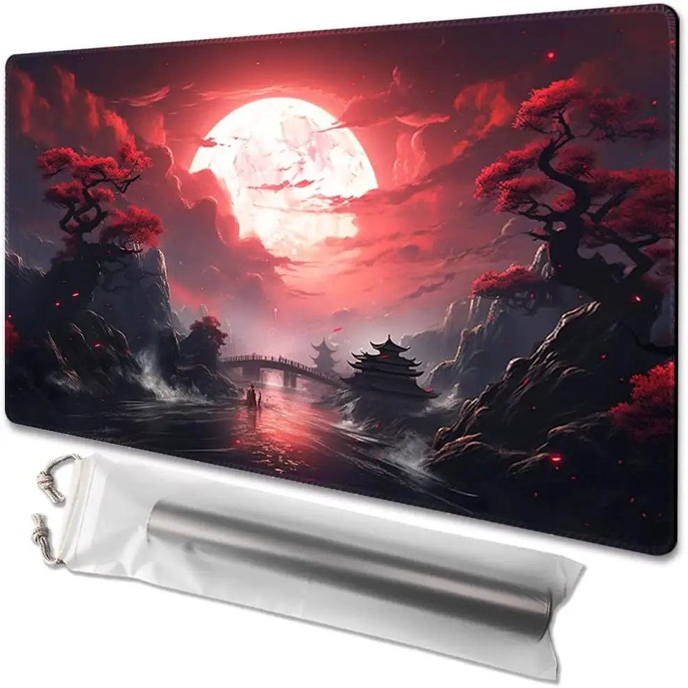 

MTG Playmat Size 24x14in Free Storage Bags Non-Slip Backing Printing, Ideal for Card Game Enthusiasts TCG Playmat (No with Zone,