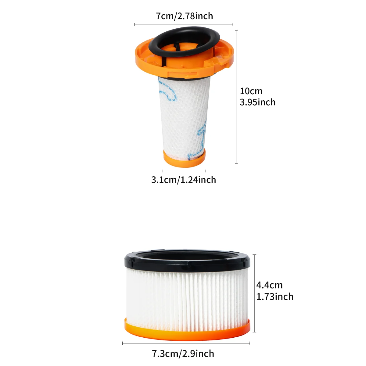ZR009010 ZR009012 HEPA Filter For Rowenta X-Force Flex 9.60, X-Pert 7.60, X-Nano Cordless Stick Vacuum Cleaner RH2038WO RH2037WO