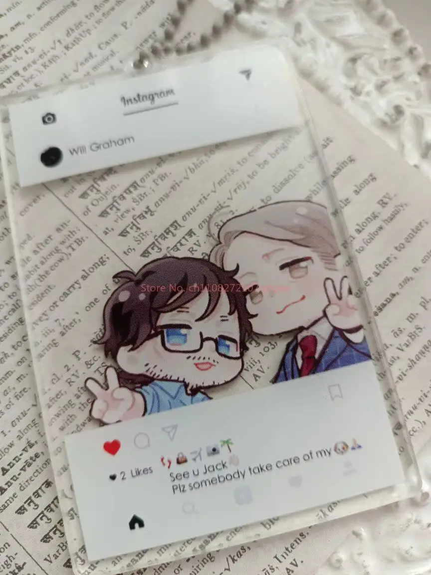 New In Stock Acrylic Keychain Ins Style Photo Card Pendant TV Series Peripheral badge For Fans Acg Decoration Collect Gifts view 6