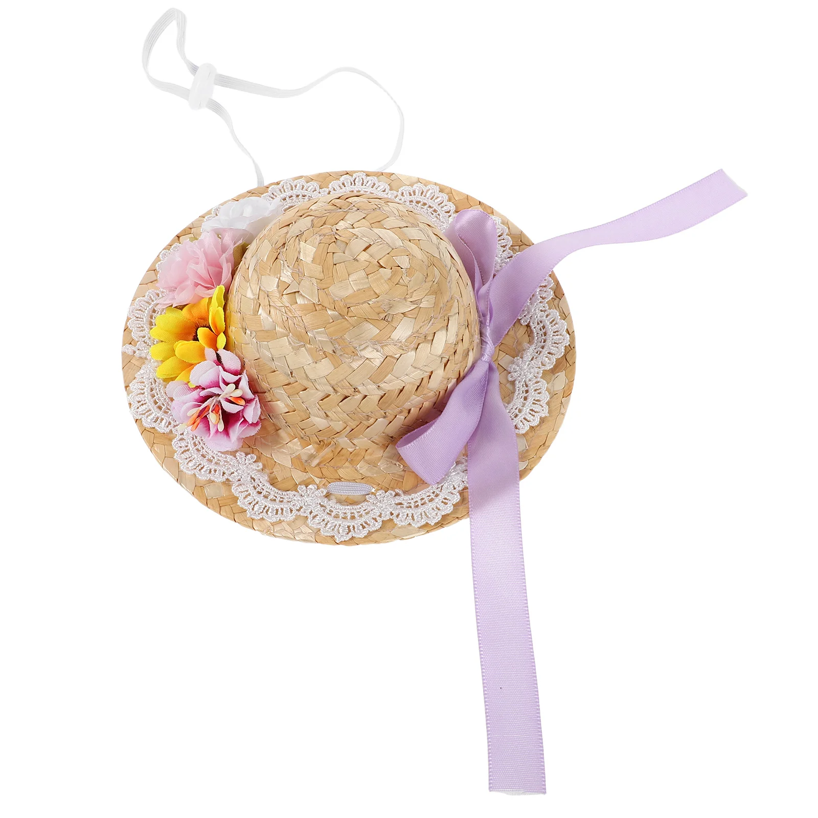 

Straw Hat Hats for DIY Craft Fabric Crafts Supplies Dollhouse Crafting