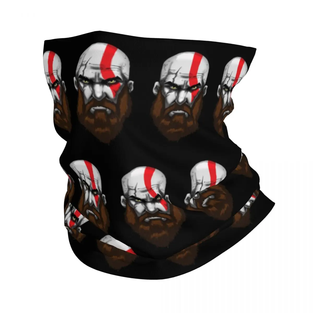 God Of War Ragnarok Neck Gaiter Men Women UV Protection Winter Vikings Myth Bandana Scarf for Hiking