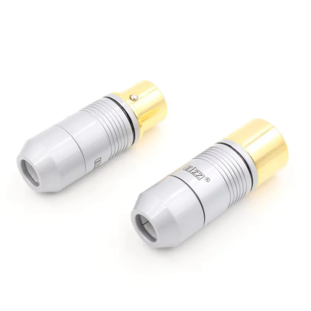Hohe Qualität 4 stücke 24K vergoldet Beryllium kupfer Männlich weiblich XLR Stecker audio XLR balance stecker stecker