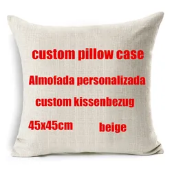 Private customization home decorative pillows customize cushion cover personalized linen pillowcase Print photo image picture
