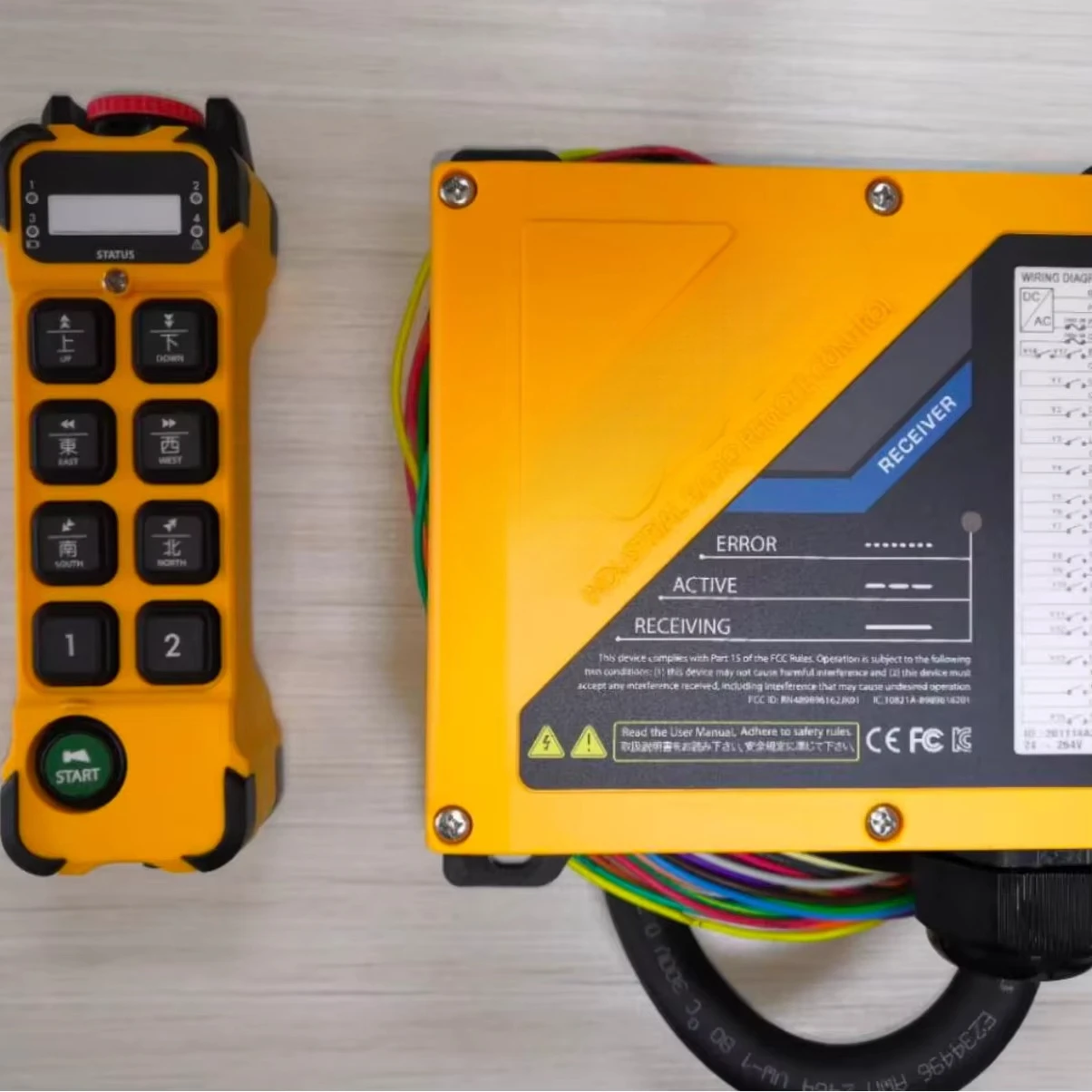 Controle remoto de guindaste de controle remoto rade, controle remoto totalmente inteligente de venda quente para guindastes industrial-g