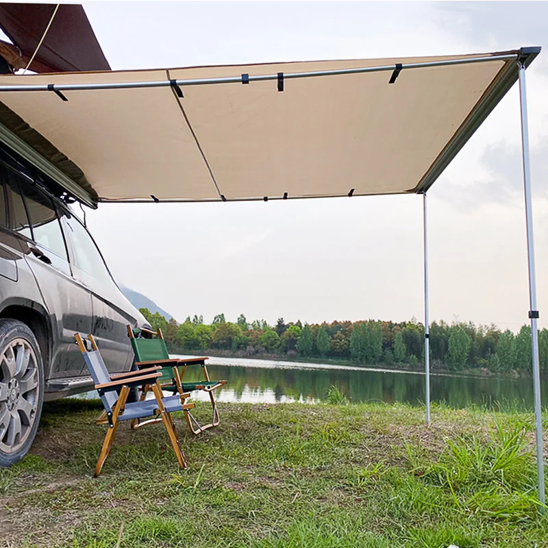 New Condition Car Side Roof Tent Self-Driving Tour Camping Canopy Rain Proof Sunshade Car Canopy Tent