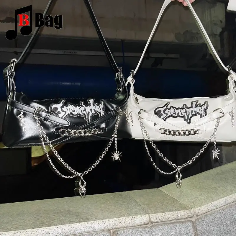 

Women Men Versatile Graffiti unsex Y2K cool girl Harajuku handbag Retro Goth punk Sweet Cool crossbody bag Underarm bag