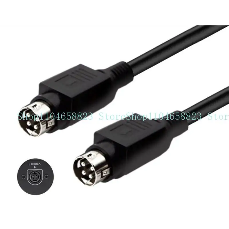Durability 4Pin DIN Connectors Cable For R1700BT R1600TIII Speakers 4Pin DIN Male Cord Reliable Sound Performances