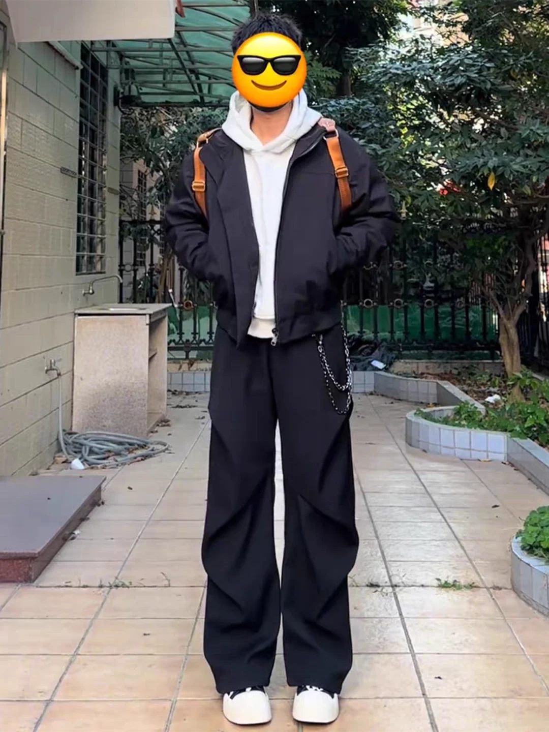 

Bla Folded Wide Leg Men's Spring Cleanfit Drape Straight Pants Micro Flared Knife Pants Casual Comfortable Faionable