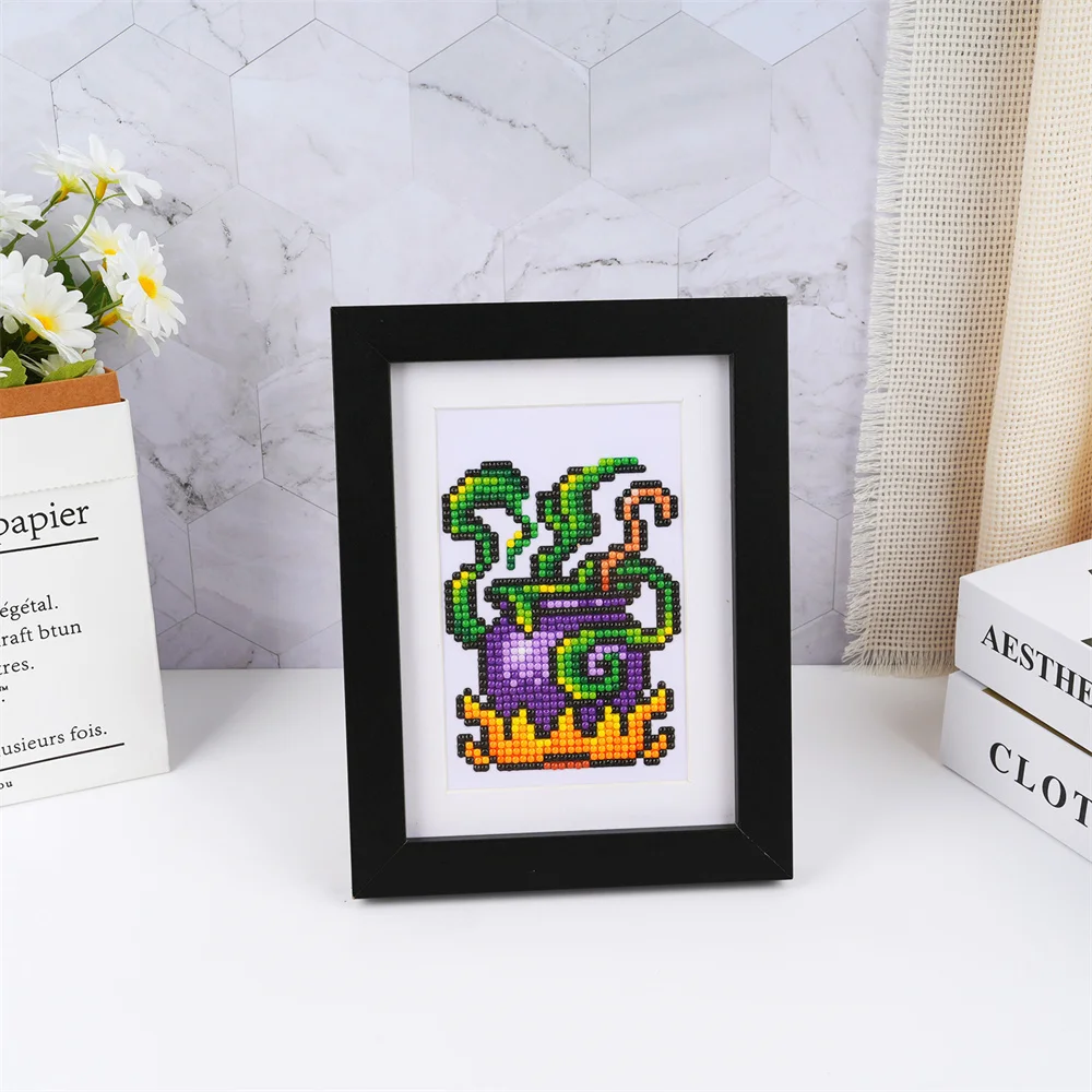 Momoart Castle Diamond Painting Cartoon Witch Handmade Holiday Gift DIY Diamond Mosaic Abstract Handmade Gift