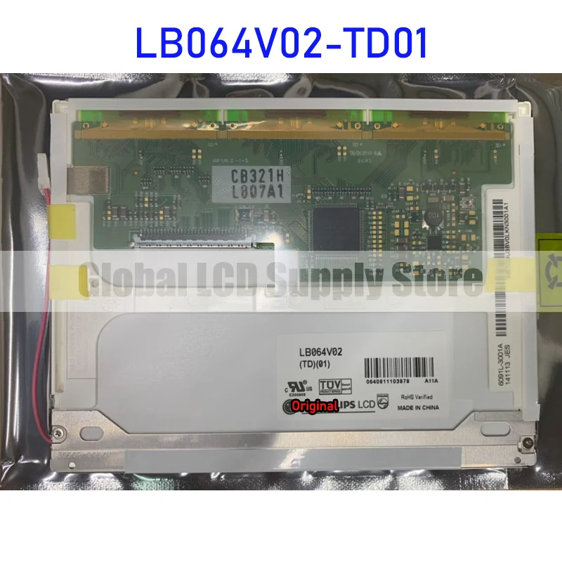 LB064V02-TD01 6.4 Inch LCD Display Screen Panel 640*480 100% Tested Original for LG 30 Pins Brand New