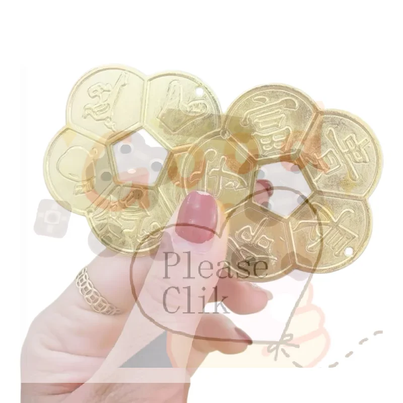 【HG】1Pcs Old Ancient Long Life Wealth Guarantee Copper Coin Chinese Feng Shui Lucky Coins Enhancement Collection Gift Home Decor