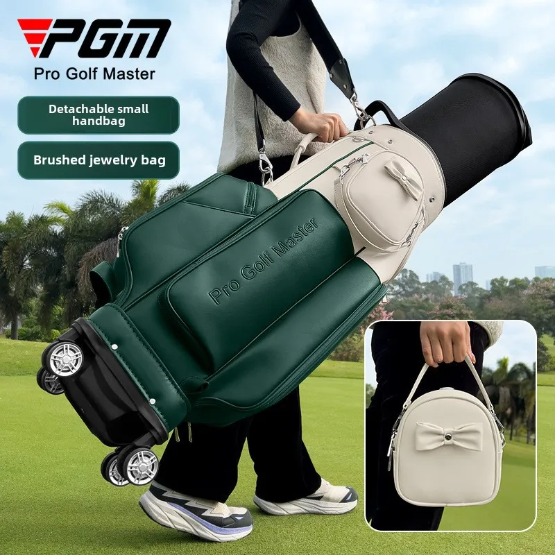 PGM Aviation Golf Bag Ladies Hard Shell Telescopic Four Wheel Consignment Bag Aircraft Ball B ag