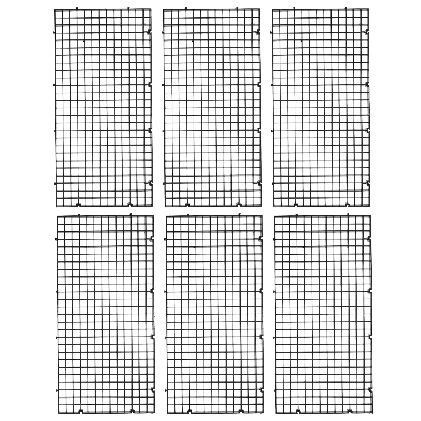 

6pcs Fish Tank Bottom Filter Grid Plate Plastic Aquarium Separation Net For Freshwater Saltwater Aquarium Divider Holder