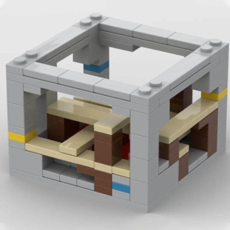 142 قطعة MOC Mini World Mineshaft بلدي العالم نموذج اللبنات لعبة الهندسة المعمارية لتقوم بها بنفسك هدايا عيد الميلاد التعليم الطوب عيد ميلاد