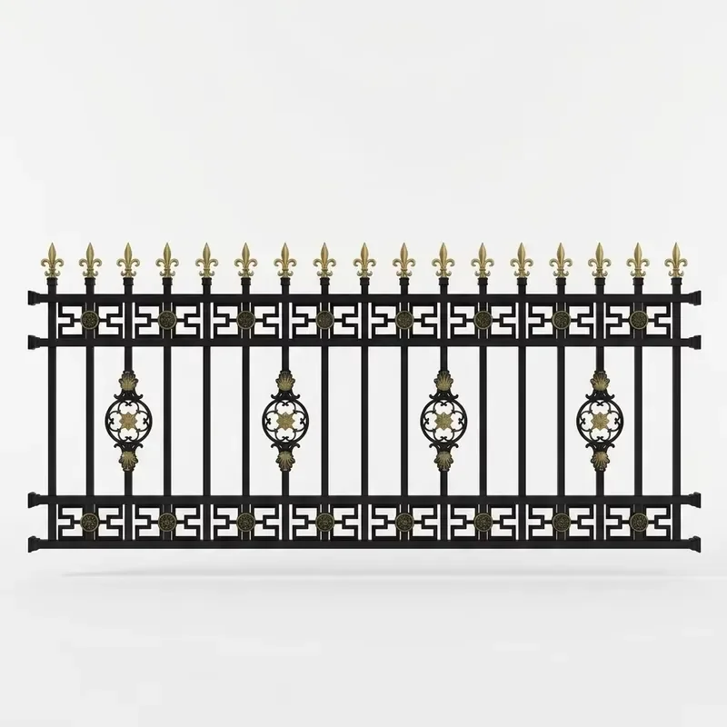 Custom Black Powder Coated Aluminum Alloy European Design Rust Resistant Security Isolation Guardrail for Villa Hospital