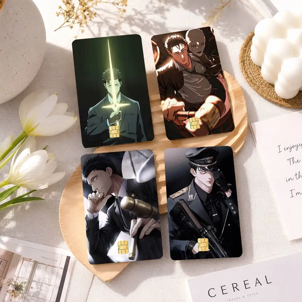 H-Hiromi Higuruma Jujutsu Anime K-Kaisen HD Waterproof Card Skins Protective Stickers for Credit Bank Game Cards