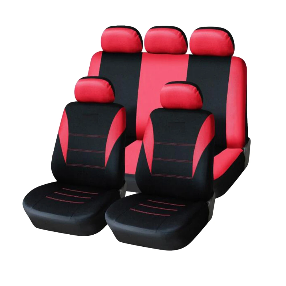 

9 pcs Car Seat Cover Universal Suv Front Seats Protector Cushions Durable Material Compatible Extend Service Life