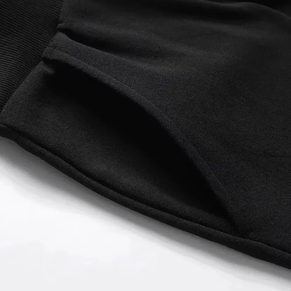 Pantalon sarouel décontracté en coton imprimé Goku pour hommes, taille élastique, Streetwear, pantalon de survêtement noir, coupe ample, taille basse, à la mode