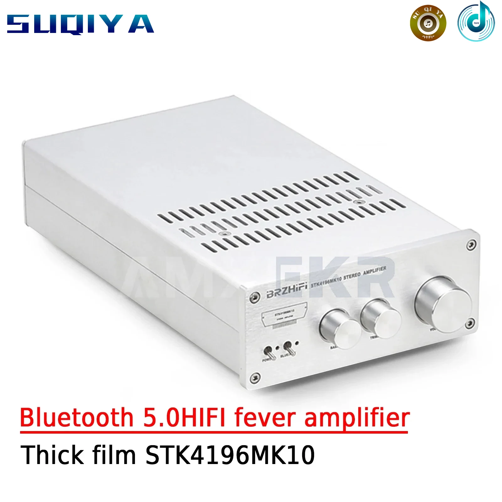 

AMXEKR Hi-Fi Stereo Far Exceeds The LM3886 Thick Film STK4196MK10 Bluetooth 5.0HIFI Fever Amplifier