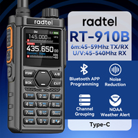 Radtel RT-910B Bluetooth application programming 5W 6M Walkie-talkie 45-59MHz TX/RX, 960 channel, AM/FM, air band, C-type spectr
