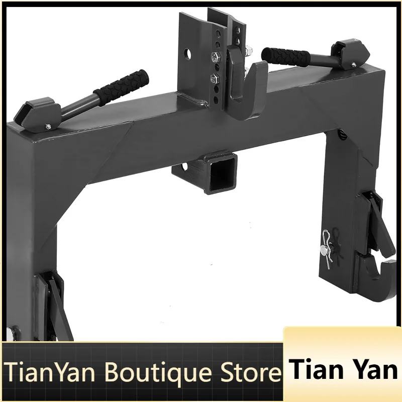 EE1 Triangular quick hooking device for agricultural machinery and tractors, suitable for the first type of supporting equipment