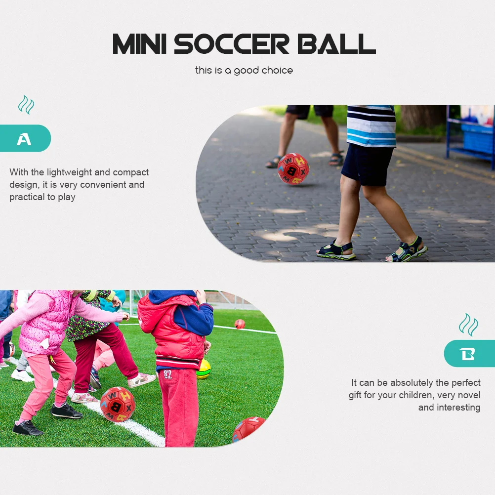 

3Pcs Small Inflatable Soccer Ball Wear-Resistant Kids Children Playing Balls for Toddlers Outdoor Balls for Toddlers 1-3