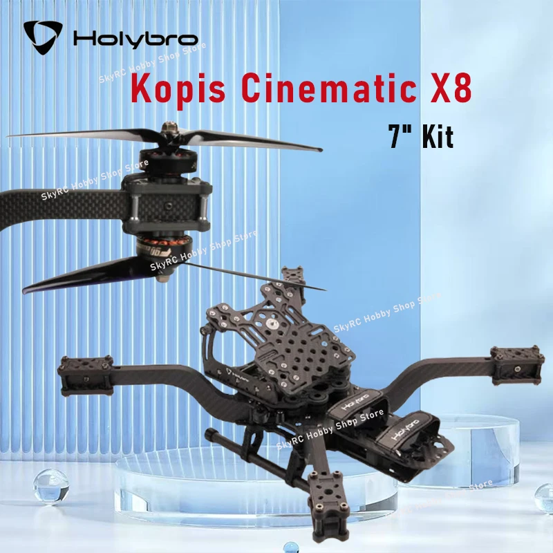 

Kopis Cinematic X8 7-дюймовый Holybro 396 мм FPV Frame ARF Kit с T-Motor F90 KV1300 Бесщеточный двигатель Gemfan 7040 3-лопастные пропеллеры