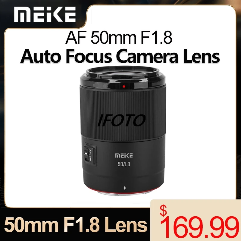 

MEKE 50mm F1.8 Full Frame Auto Focus Lens Large Aperture Portrait Fixed Focus for Nikon Z Sony E Panasonic L Mount Cameras