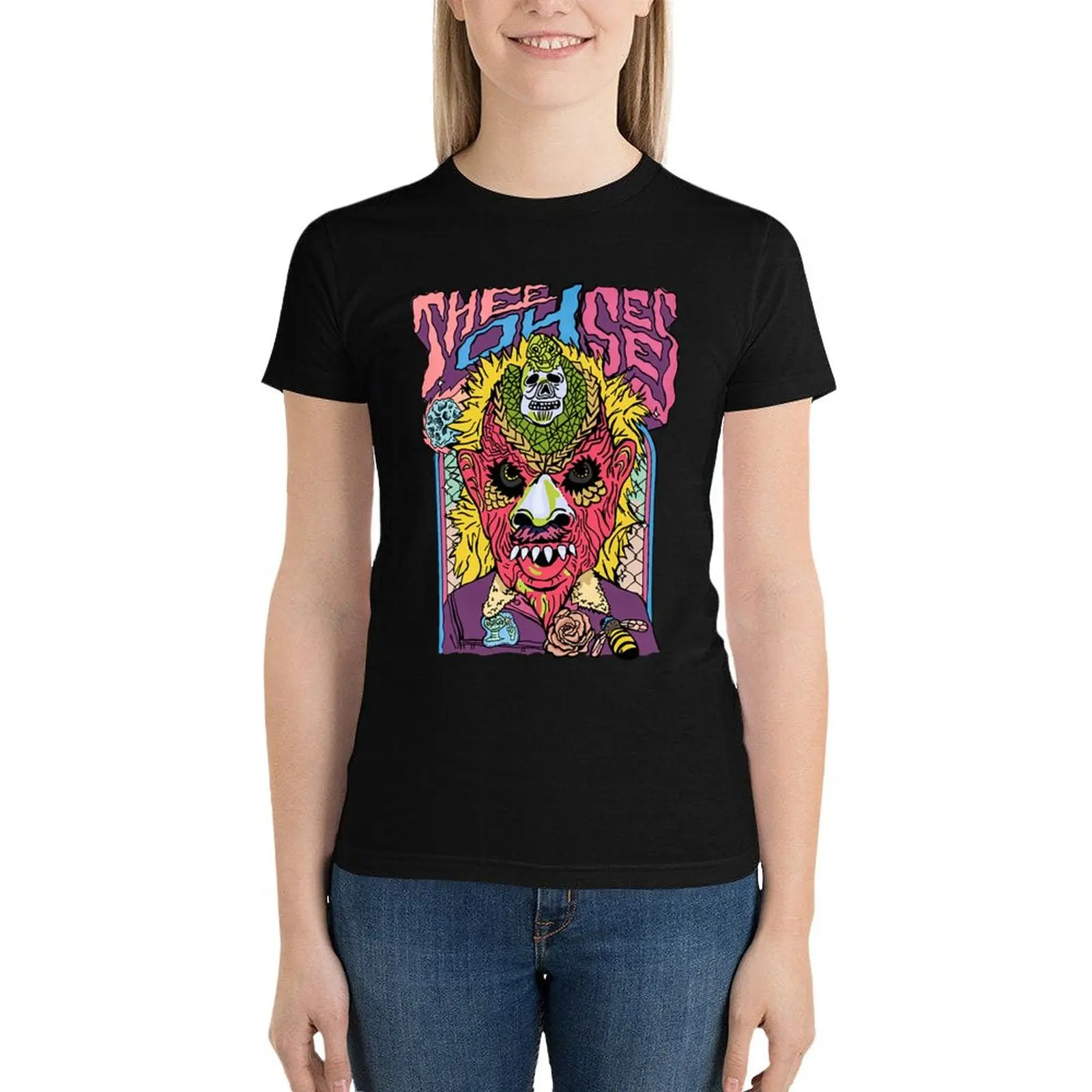 

Thee Oh Sees T-Shirt oversized Short sleeve tee graphics Women t-shirts