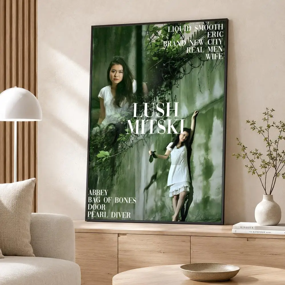 Singer Mitski Miyawaki Poster Poster Wall Sticker Waterproof Self Adhesive HD Art  Bedroom Bar Decor