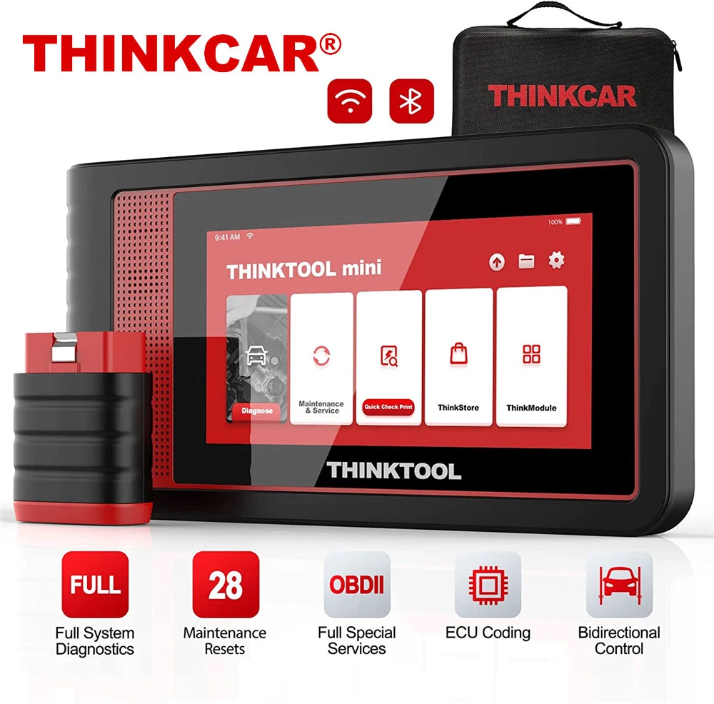 

THINKTOOL Mini OBD2 Scanner All System Diagnostic Tool 28 Reset Lifetime Free Active Test DPF Oil Code Reader Airbag Light Reset