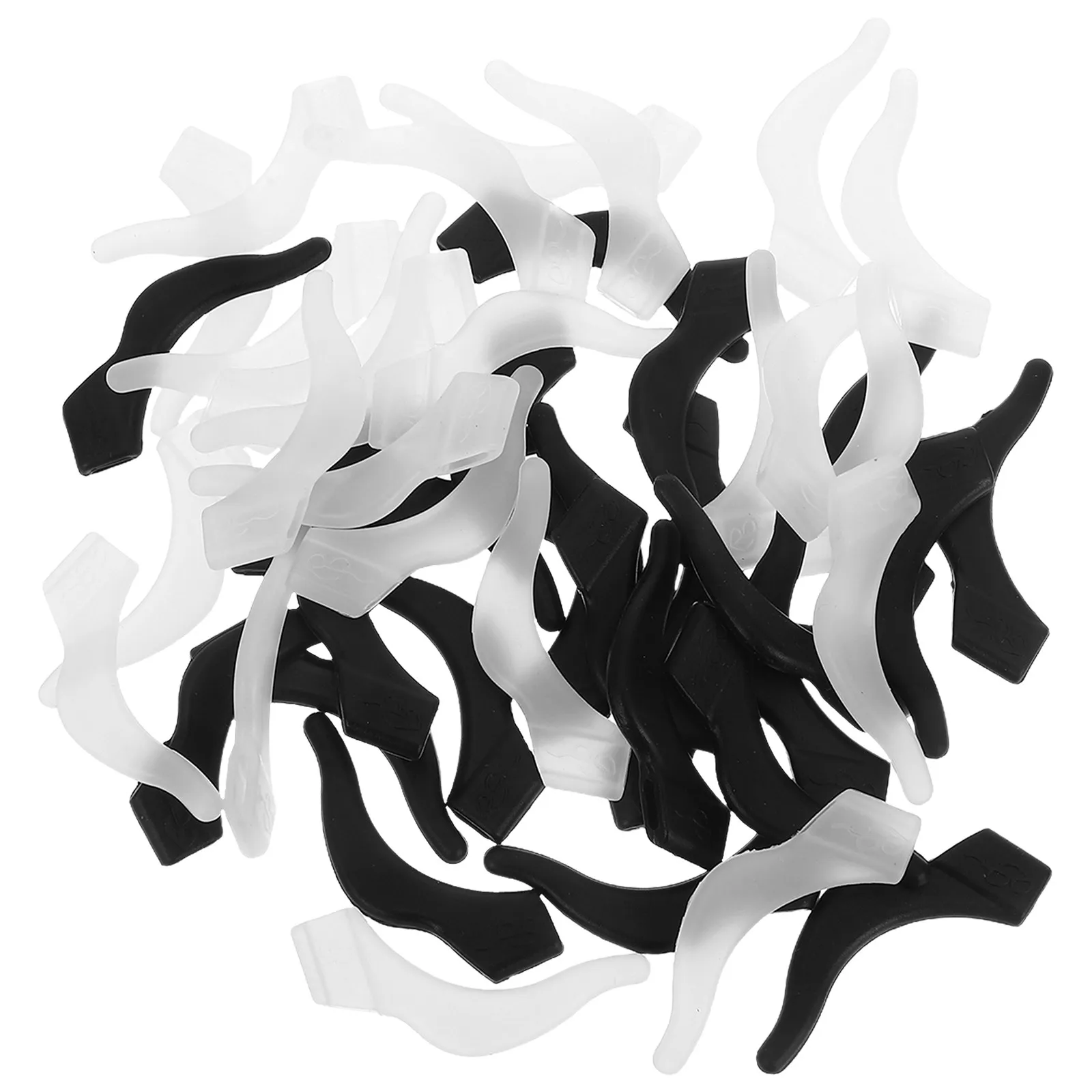 

24Pairs Silicone Eye Glasses Temple Tips Universal Compatibility Easy Maintenance Anti Slip Glasses Ear Grip Eyeglass Ear Grips