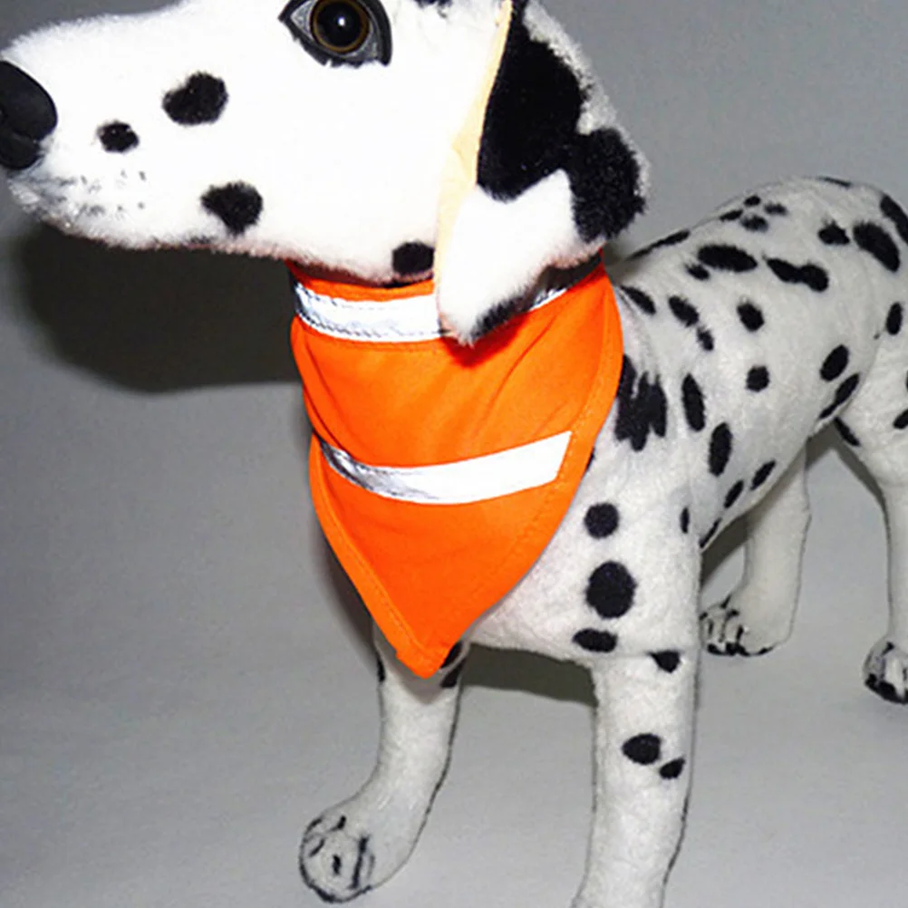 

Night Scarf Reflective Pet Bandana High Visibility Lightweight Soft Polyester Puppy Neckwear for Safe Nighttime Walks