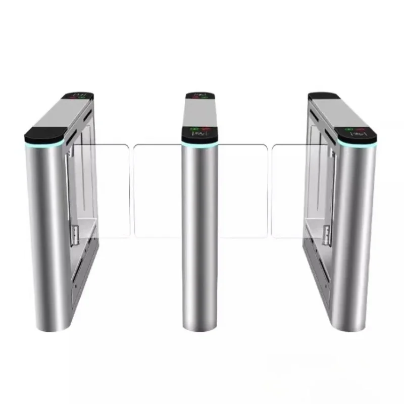 Intelligent pedestrian channel gate, office card attendance facial recognition access control system all-in-one machine