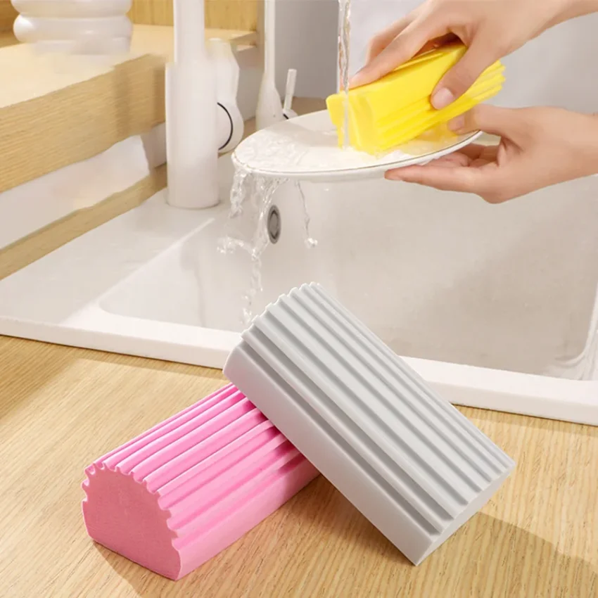 

Multipurpose Household Cleaning Sponges Kitchen Dish Scrubber Sponge Reusable Soft Dust Removal Cleaning Sponge Home Bathroom
