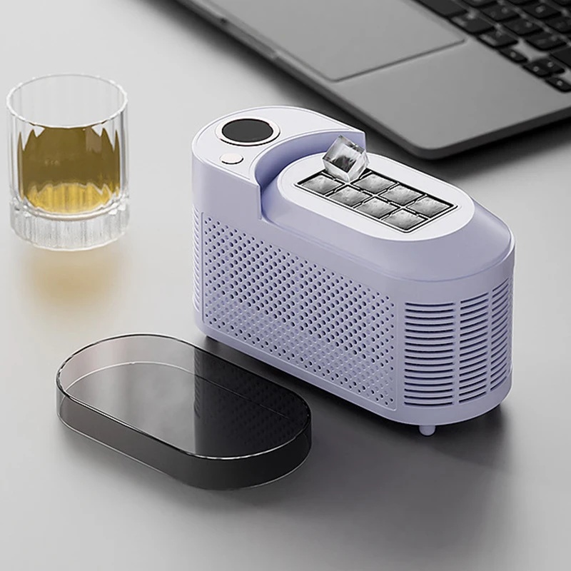 바 홈 주방 사무실에 대 한 미니 전기 아이스 메이커 야외 캠핑 휴대용 아이스 메이커 만드는 기계 10 분/8 Pcs