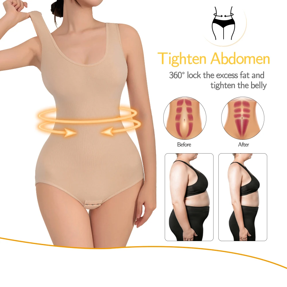 SEXYWG Full Body Shaper Tummy Control Slimming Sheath Women Belly Compression Body Shaper Bodysuit