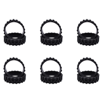 A96I-12PCS Wheel Tires For Xiaomi Mijia 1C/2C/3C S5 Series/T6/T7 Robot Vacuum Cleaner Wheels Anti-Slip Replacement Parts