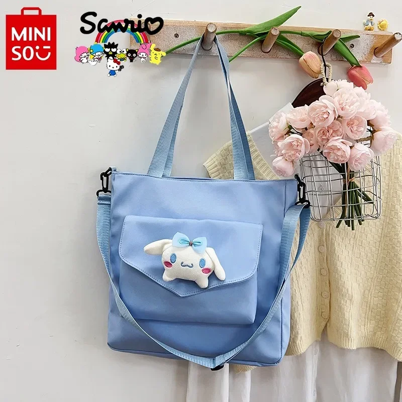 Sanrio New Women's Crossbody Bag Fashion High Quality Girls' Shoulder Bag Cartoon Versatile Large Capacity Student Storage Bag