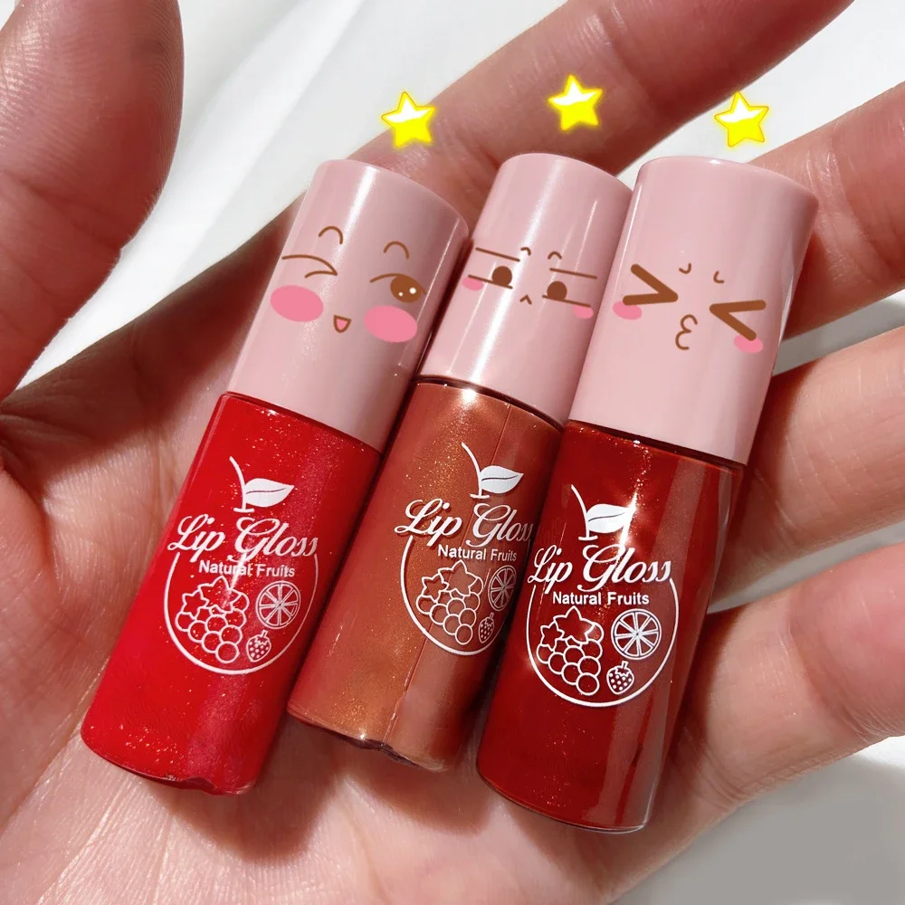 6 Colors Crystal Jelly Moisturizing Plumping Lip Gloss Makeup Sexy Plump Lip Glow Oil Tinted Lip Plumper Pearl Ribbon Shines