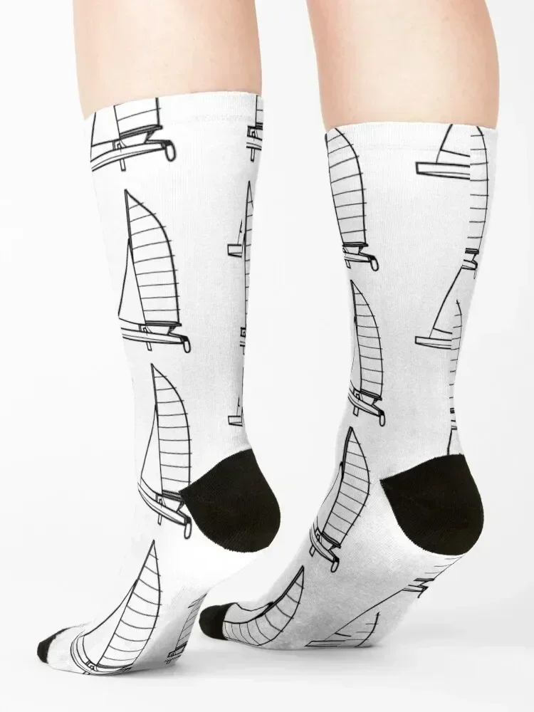 Nacra 17 جوارب المراكب الشراعية هدية عيد الميلاد أرضية يابانية موضة هدايا الشتاء الصبي الطفل الجوارب النسائية