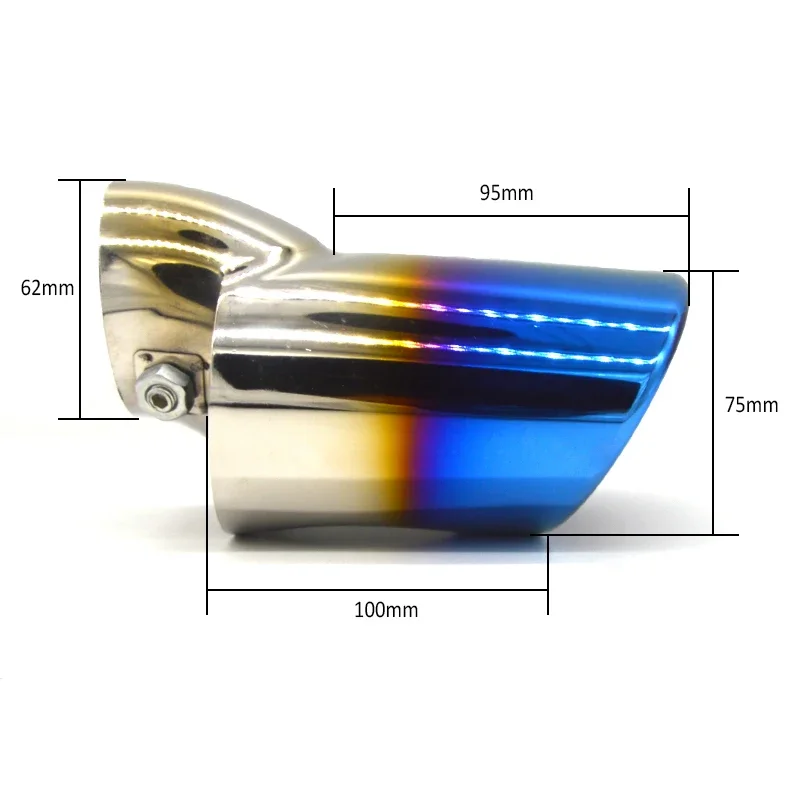 Car Exhaust Tip Pipe Cover For Ford Focus 3 2 Suzuki SX4 Peugeot 207 408 307 Chevrolet Cruze Mitsubishi Outlander Accessories