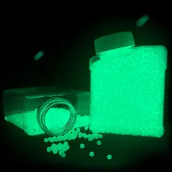 Glow in The Dark Water Bullet Beads Gel Ammo, 7mm-8mm Luminous Refill Ammo Water Beads Ball Gun Ammo, Non-Toxic Gel Ball Gun