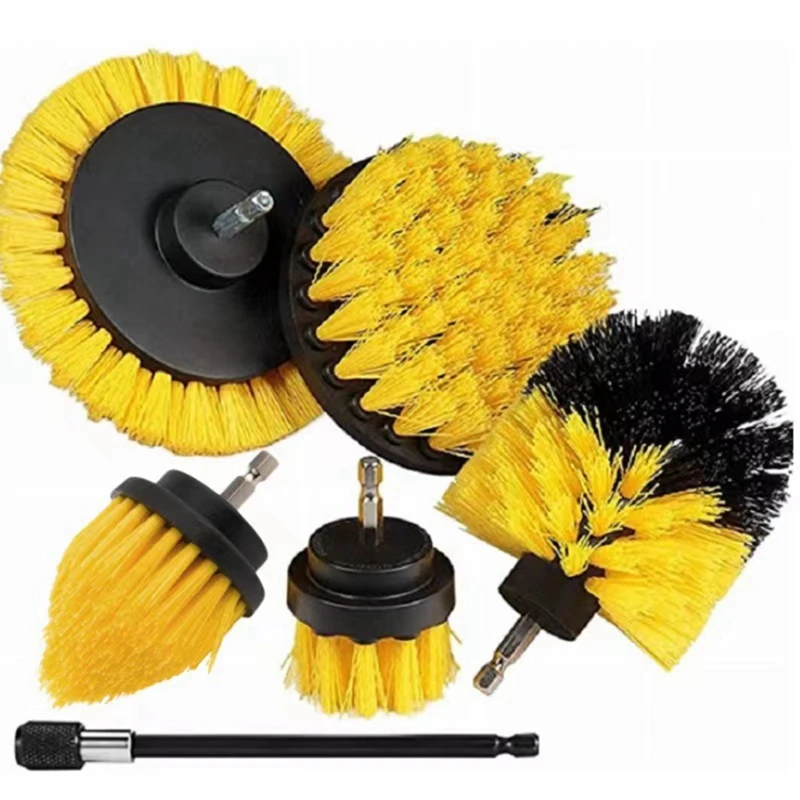 

Drill Brush Attachment Set Power Scrubber Brush With 1Pcs Extend Long Attachment, Drill Scrub Brush For Cleaning