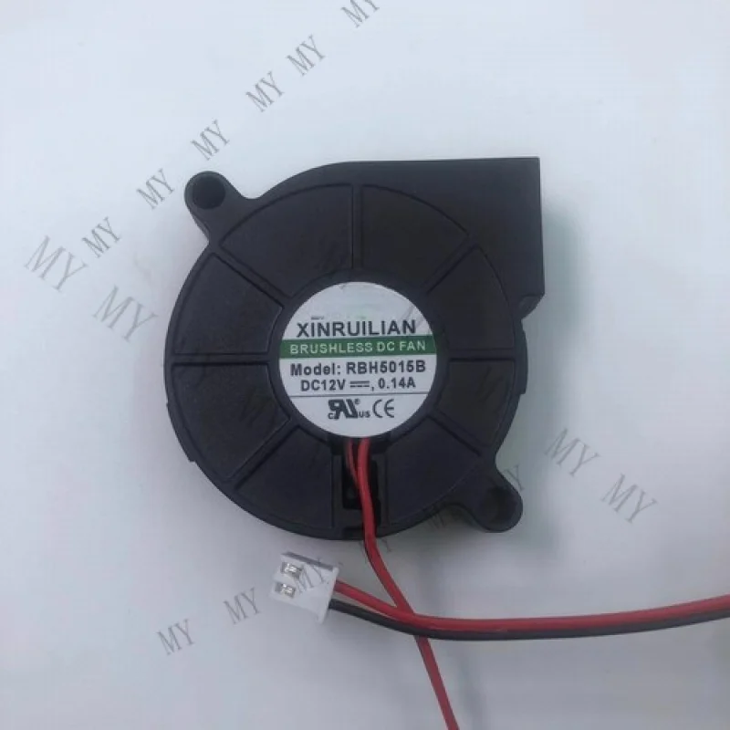 

TT for XINRUILIAN RBH5015B 5015 DC12V 0.14A 2-Wire Mute Turbo Cooling Fan