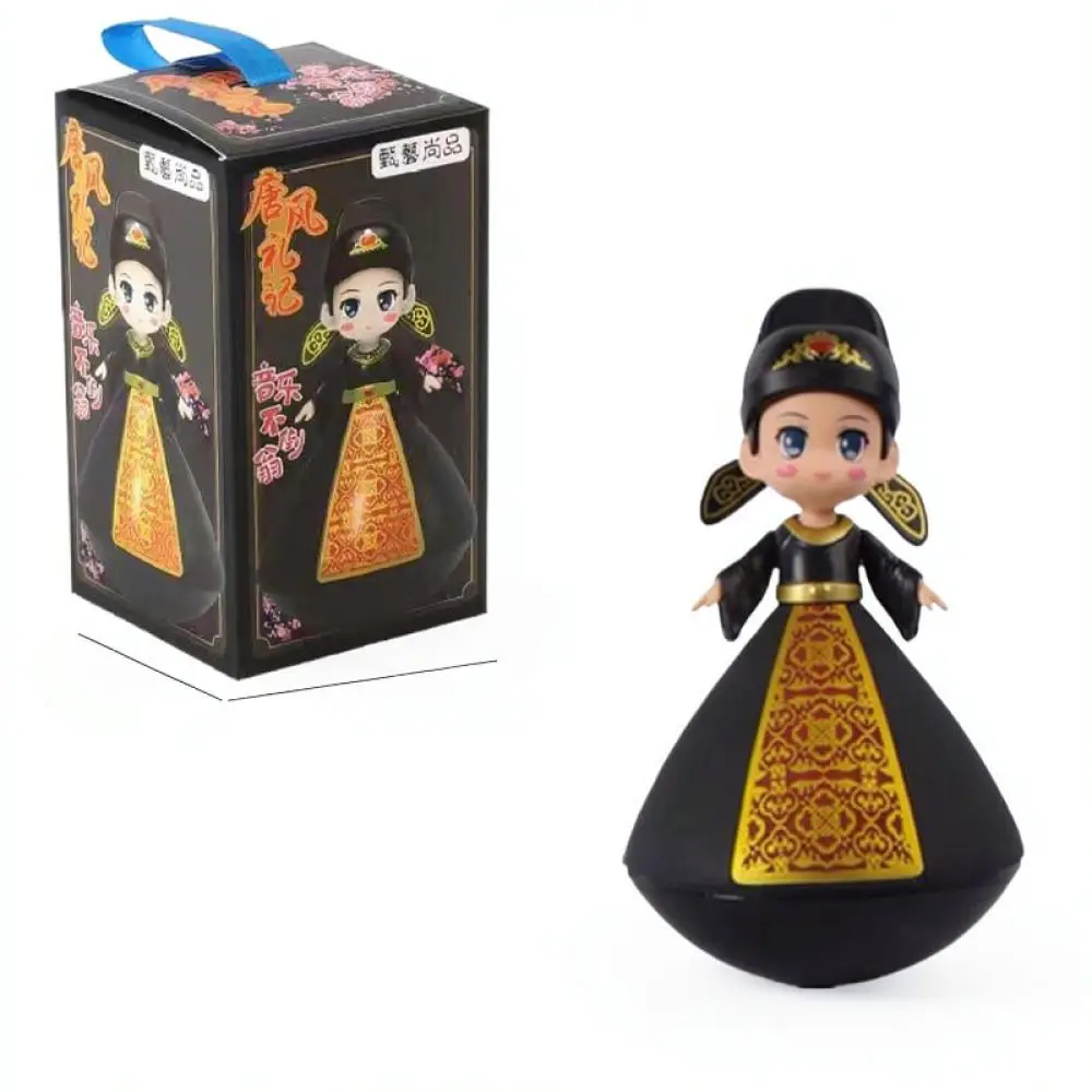 Chinese Style Girl Statue Wobbling Toy Decorative Desktop Ornament Unique Creative Craft Gift For Friends And Family